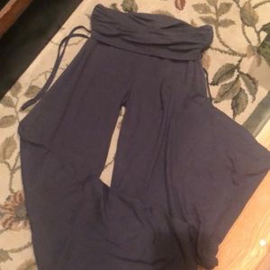 Express Foldover Wide Leg Lounge Pants